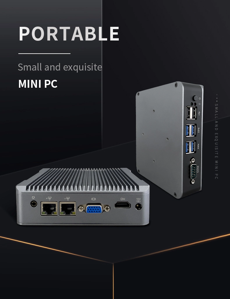 Fanless Mini PC All in One PC OEM/ODM Mini Computer I7 Mini PC Industrial Mini PC