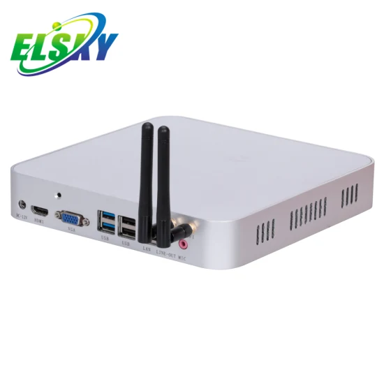 Elsky ミニ PC HD4001 第 8 世代クアッドコア 1.6GHz I5 8250u LAN シンクライアントマザーボード X86 コンピュータ DDR3 8g RAM 4K Dp ディスプレイ付き